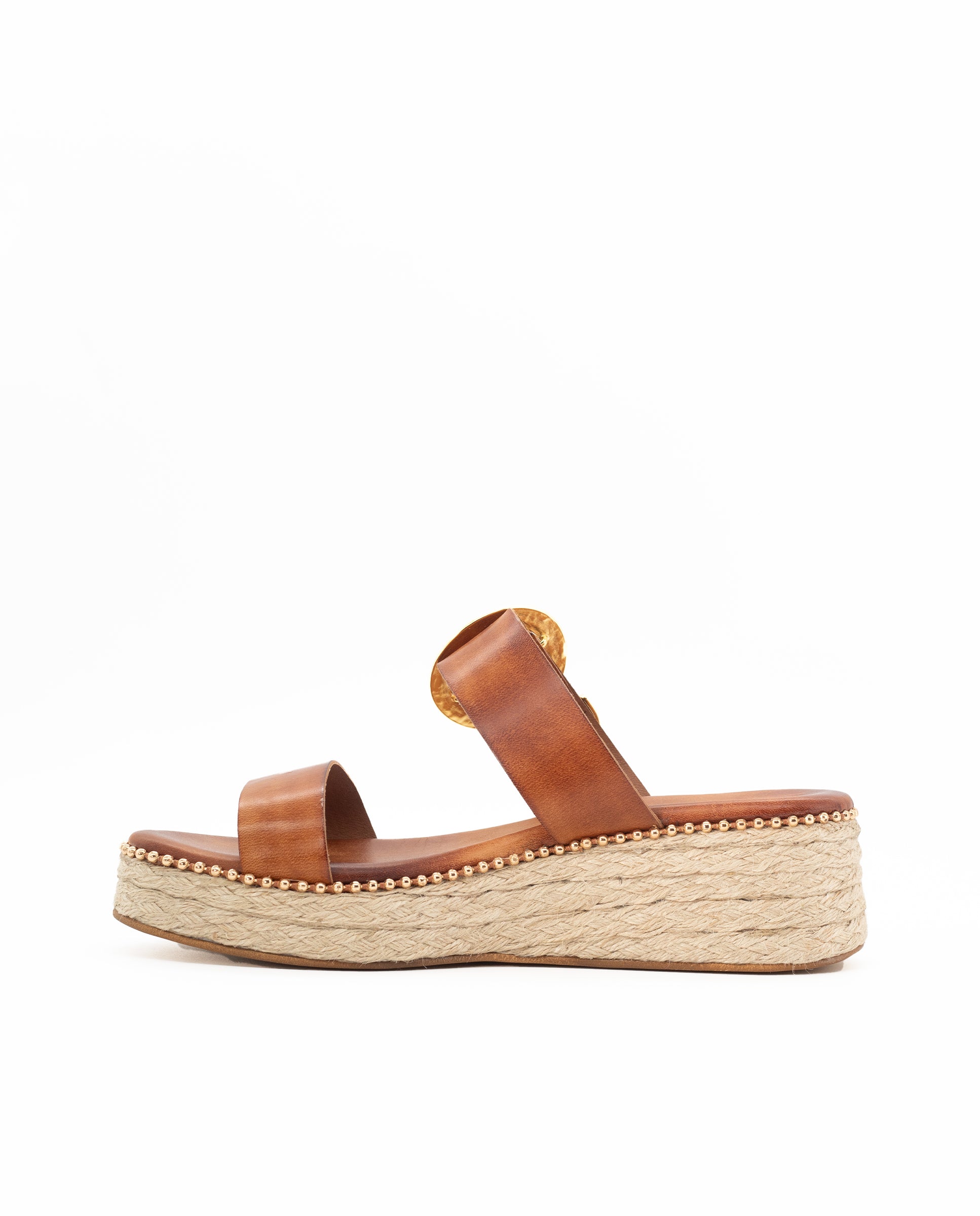 Sandalias Electra Cuña 5 Caramel