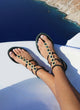 Greek leather sandal | Itaca Black