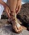 Greek leather sandals | Agape Choco