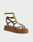 Sandalias Itaca Plataforma Confort Choco