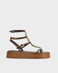 Sandalias Itaca Plataforma Confort Choco