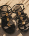 Calliope Black Sandals