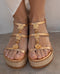 Sandalias Calíope Cuña 7 Gold