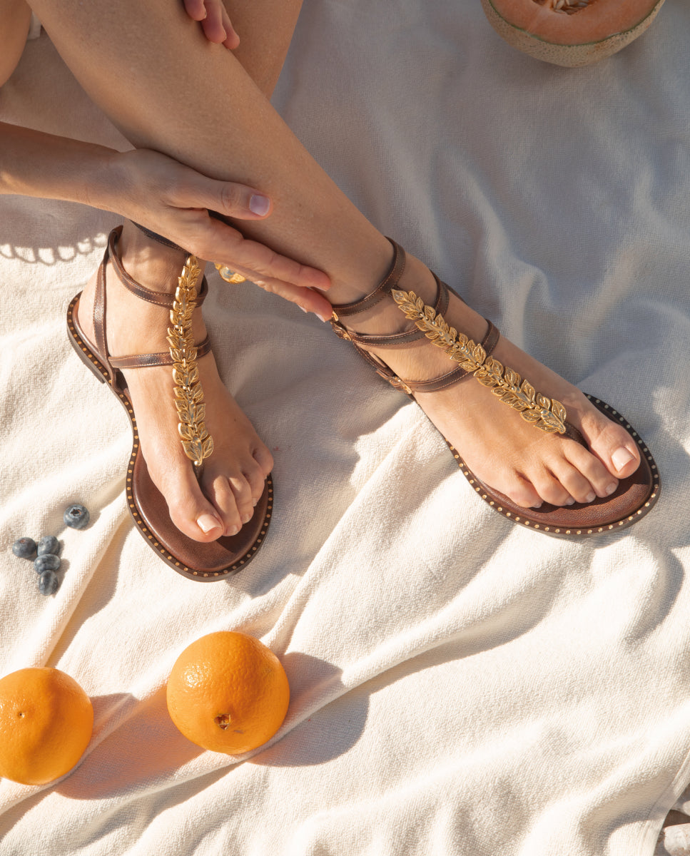 Atalanta Choco Sandals