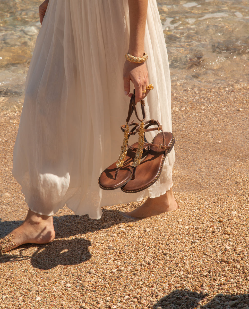 Atalanta Choco Sandals
