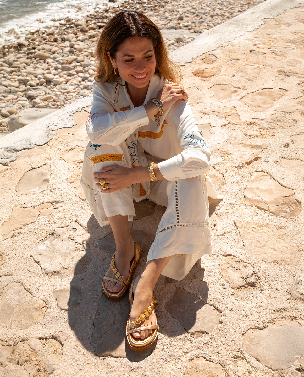 Sandalias Paros BIO Gold