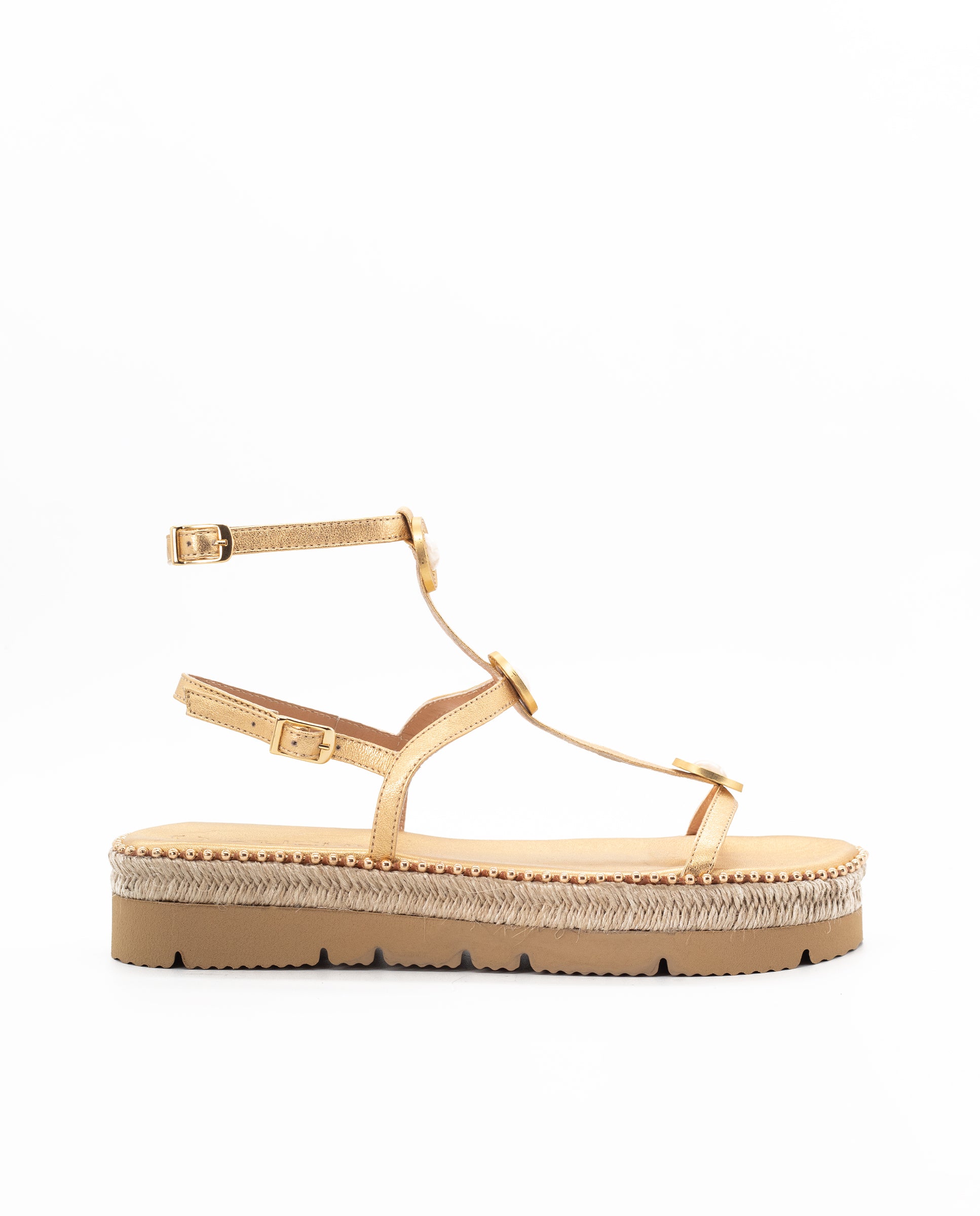 Sandalias Penélope Plataforma Gold