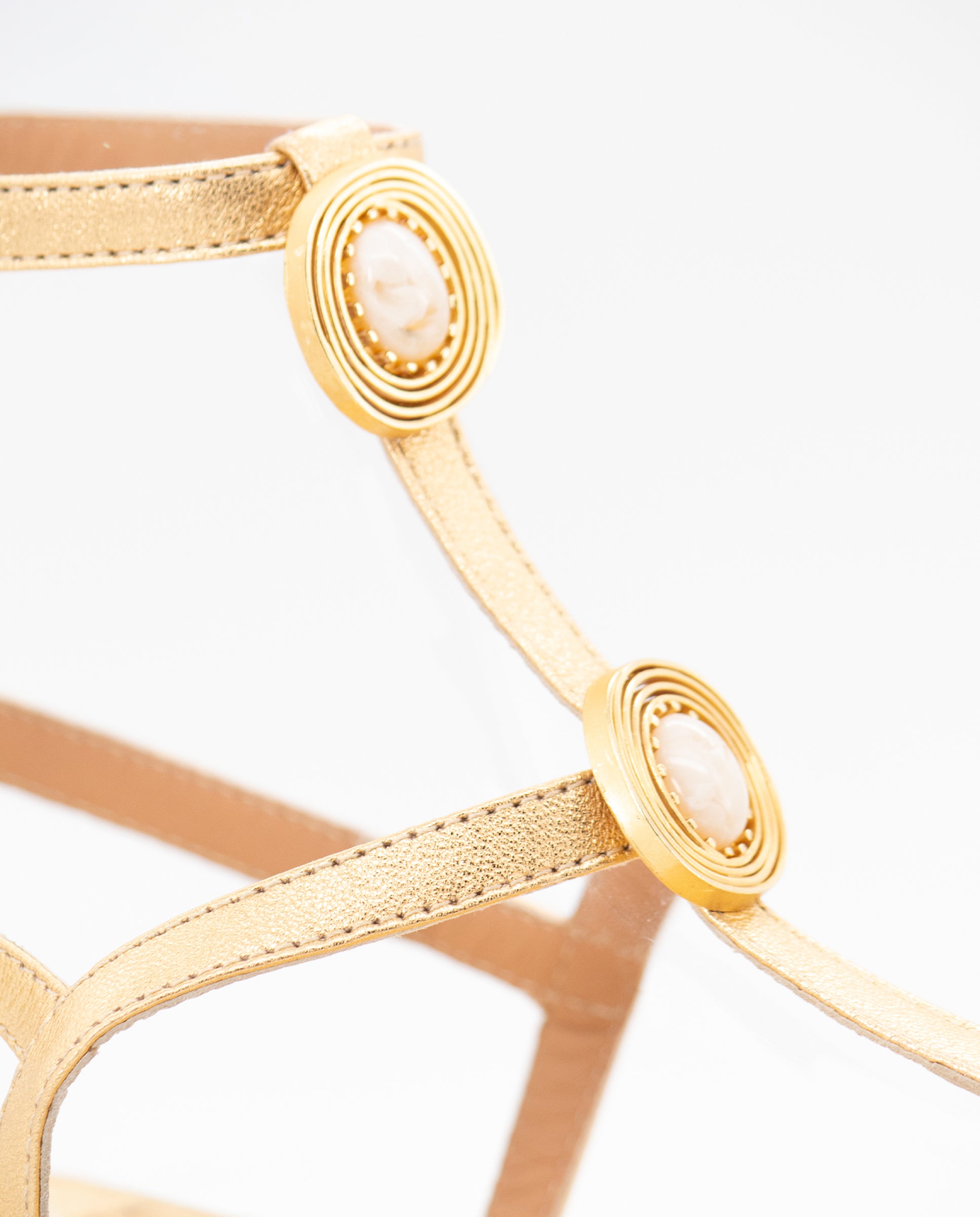 Sandalias Penélope Plataforma Gold