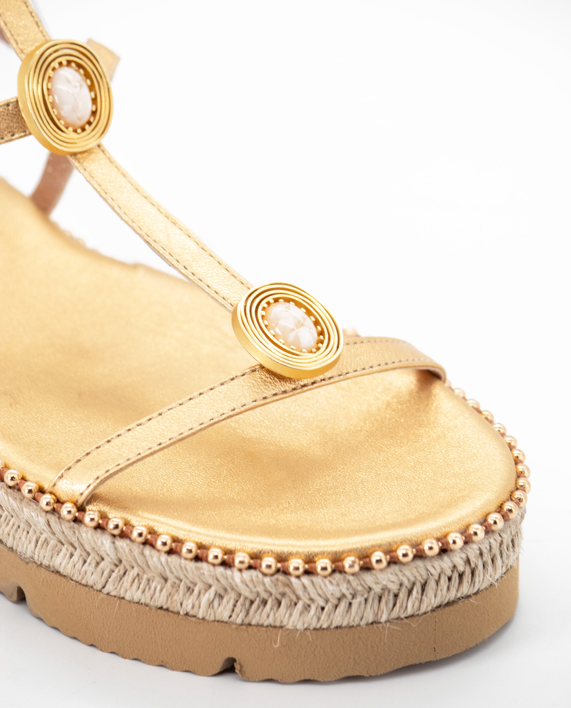 Sandalias Penélope Plataforma Gold