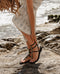 Sandalias Plaka Silver Black