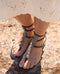Sandalias Plaka Silver Black