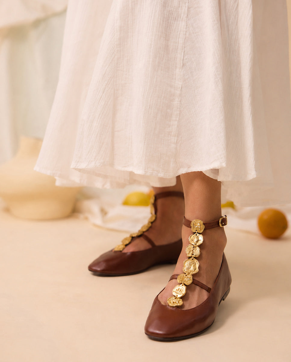 Elara Chocolate Ballerinas