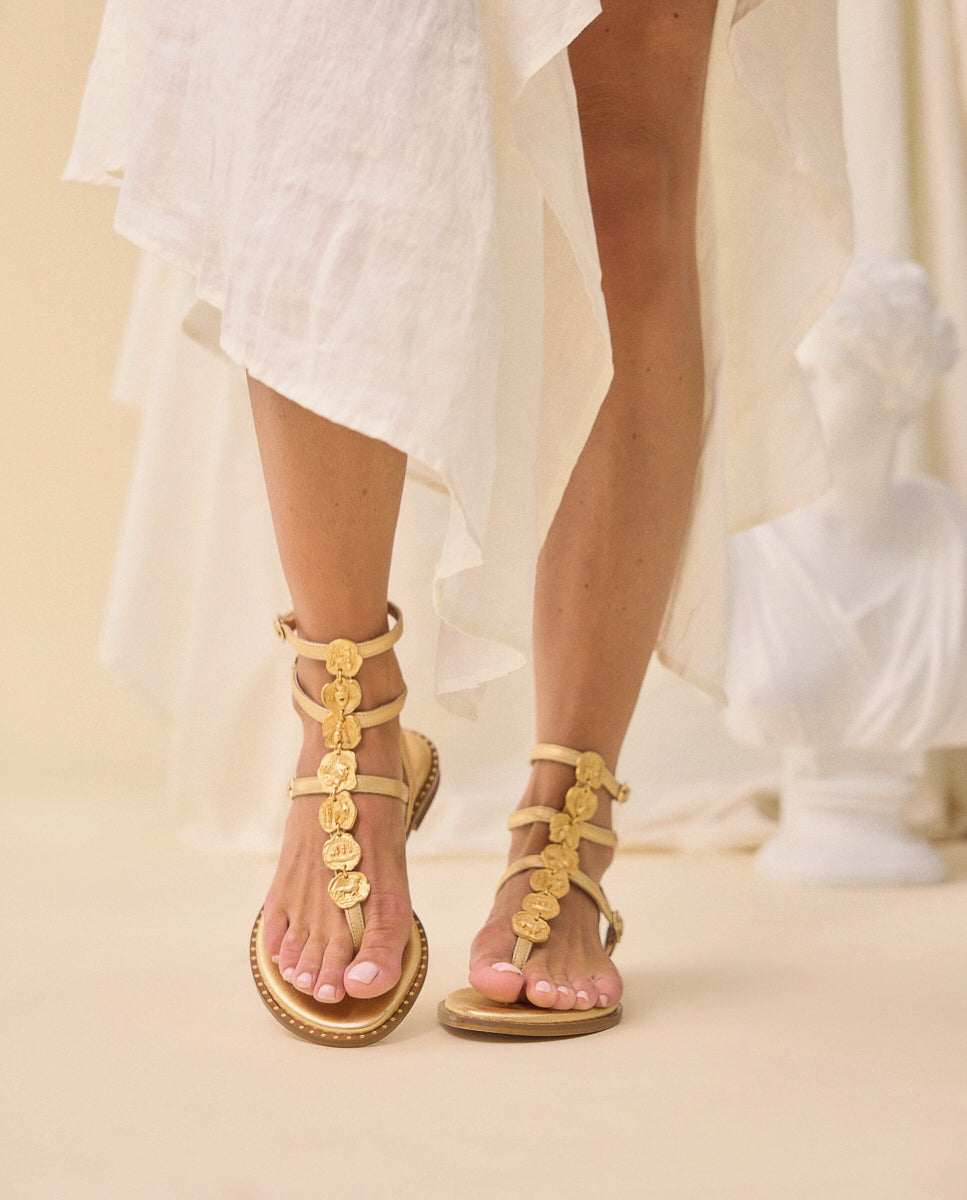 Sandalias Plaka Gold