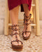 Sandalias Vira Cuña Choco 7
