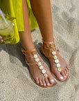 Greek leather sandals | Plaka Natural