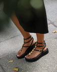 Greek leather sandals | Plaka Natural Platform