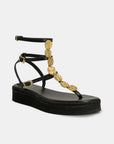 Greek leather sandals | Plaka Natural Platform