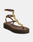 Greek leather sandals | Plaka Natural Platform