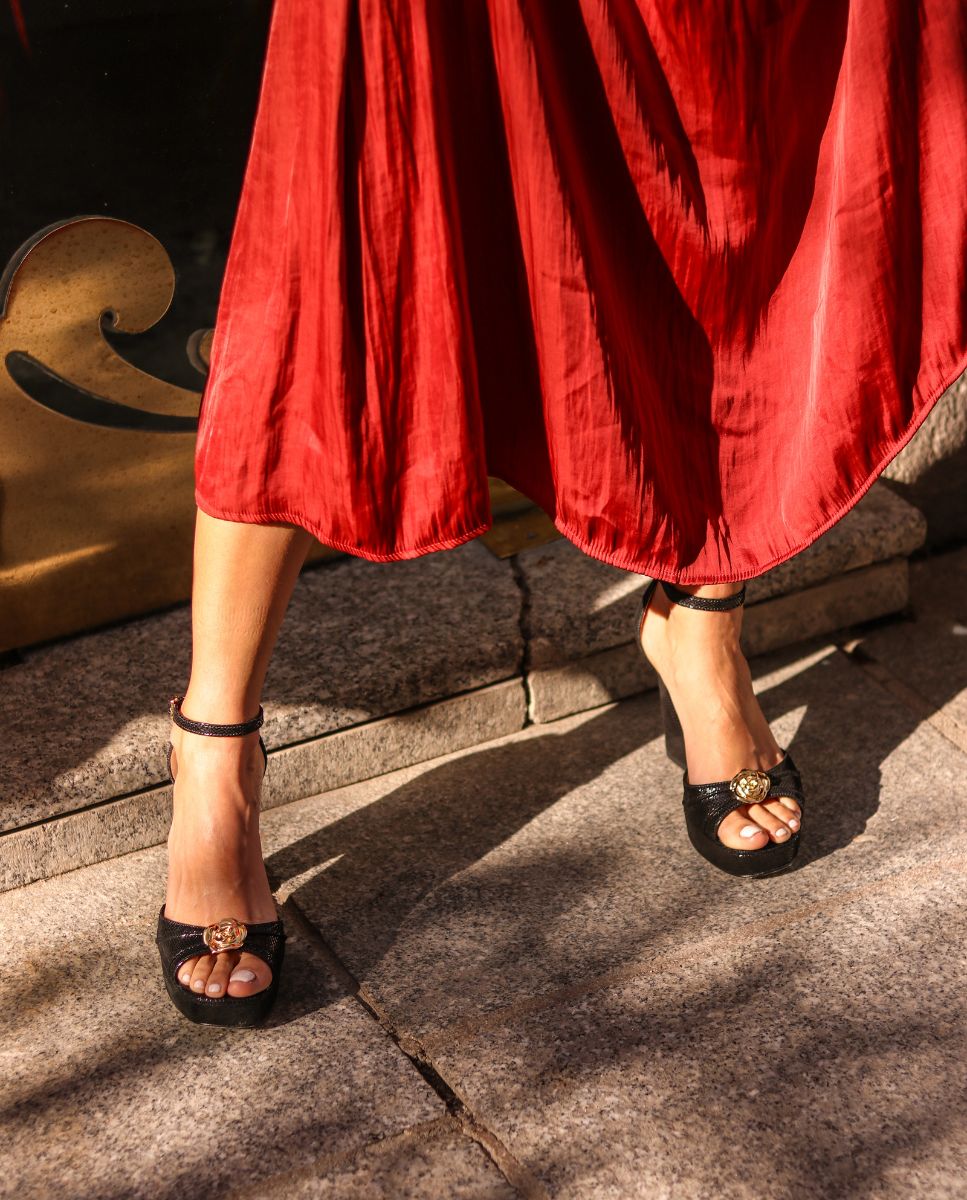 Sandalias de tacón Fatima Black