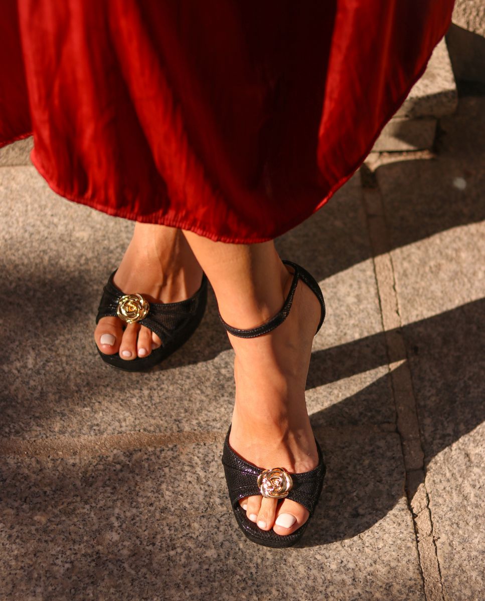 Sandalias de tacón Fatima Black