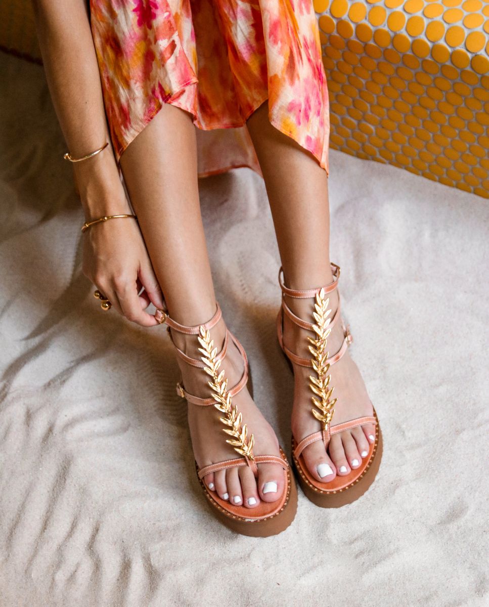 Sandalias Agape Plataforma Confort Natural - cuchy.es