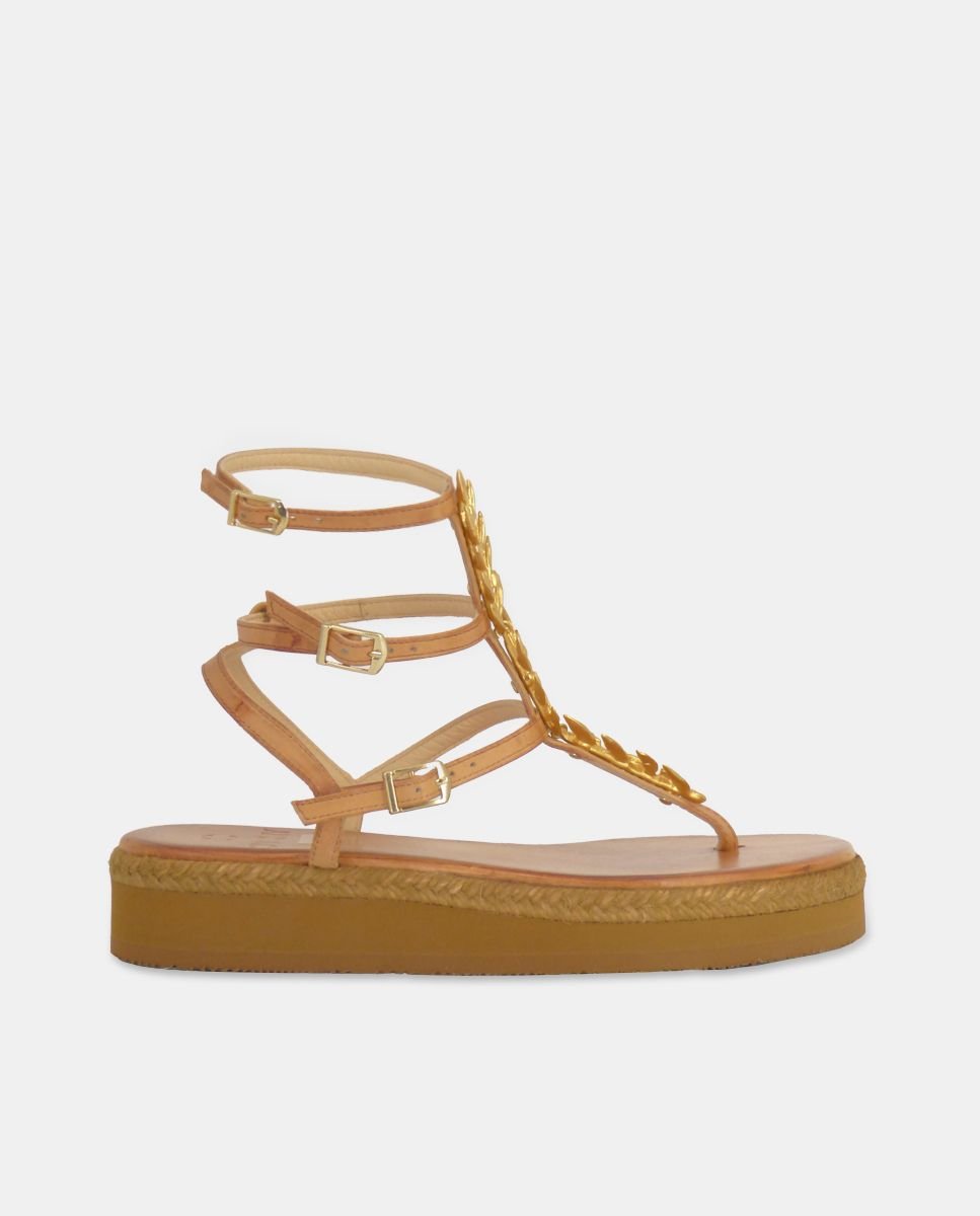 Sandalias Agape Plataforma Natural - cuchy.es