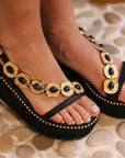 Sandalias Ariadna Cuña Black 7 - cuchy.es