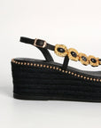 Sandalias Ariadna Cuña Black 7 - cuchy.es