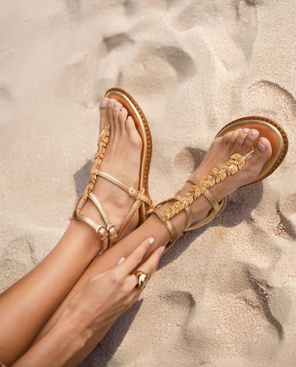 Sandalias Atalanta Gold - cuchy.es