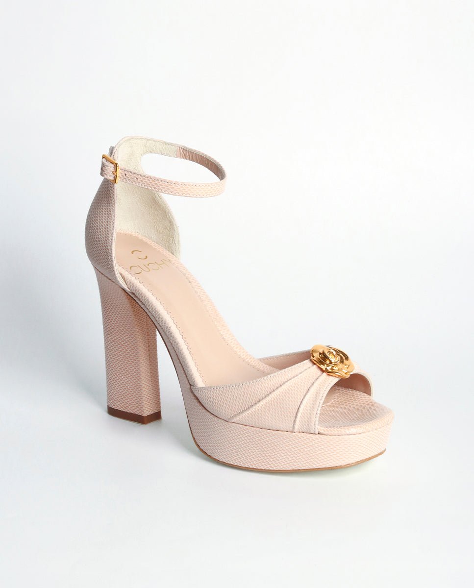 Sandalias de tacón Fátima Nude - cuchy.es