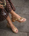 Sandalias de tacón Hera Gold - cuchy.es