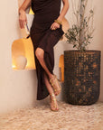 Sandalias de tacón Penélope Gold - cuchy.es