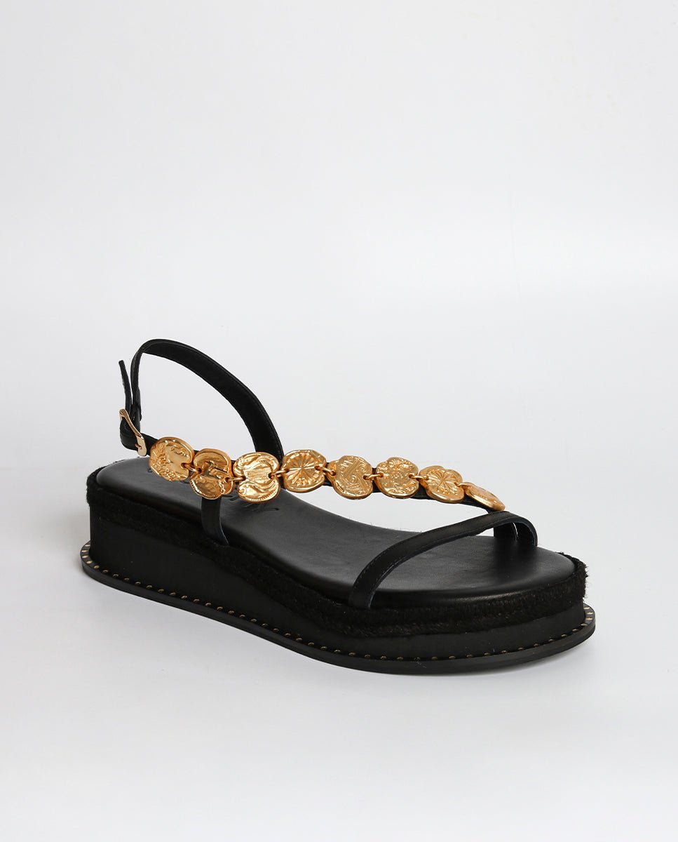 Sandalias Enea Cuña Black 4 - cuchy.es