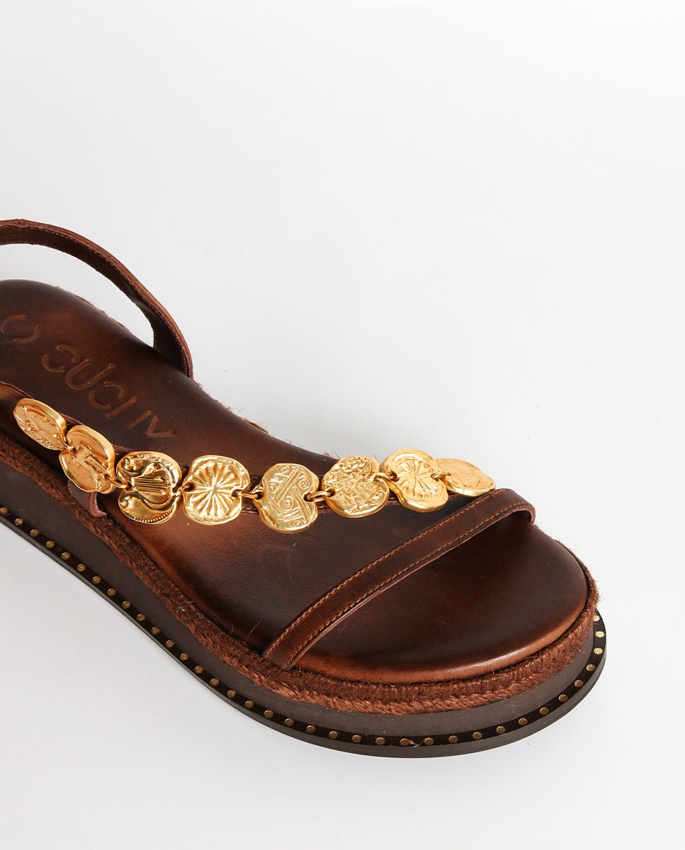 Sandalias Enea Cuña Choco 4 - cuchy.es