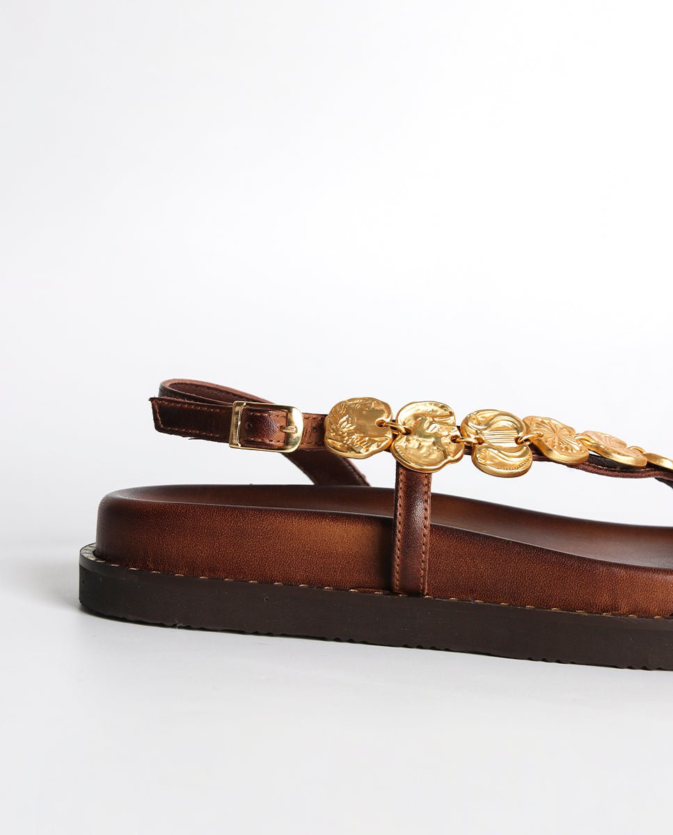 Sandalias Enea Plataforma BIO Choco - cuchy.es