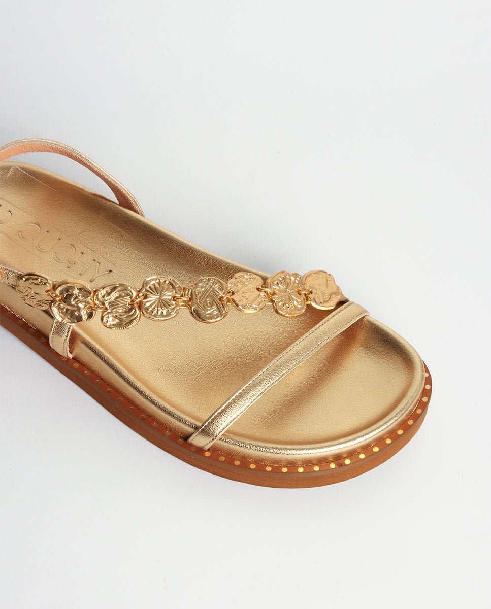 Sandalias Enea Plataforma Bio Gold - cuchy.es