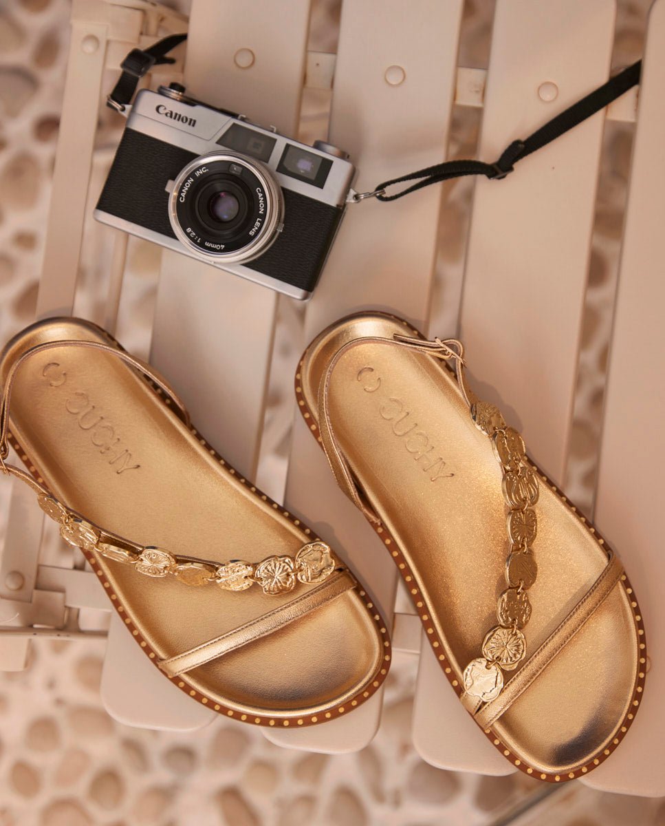 Sandalias Enea Plataforma Bio Gold - cuchy.es
