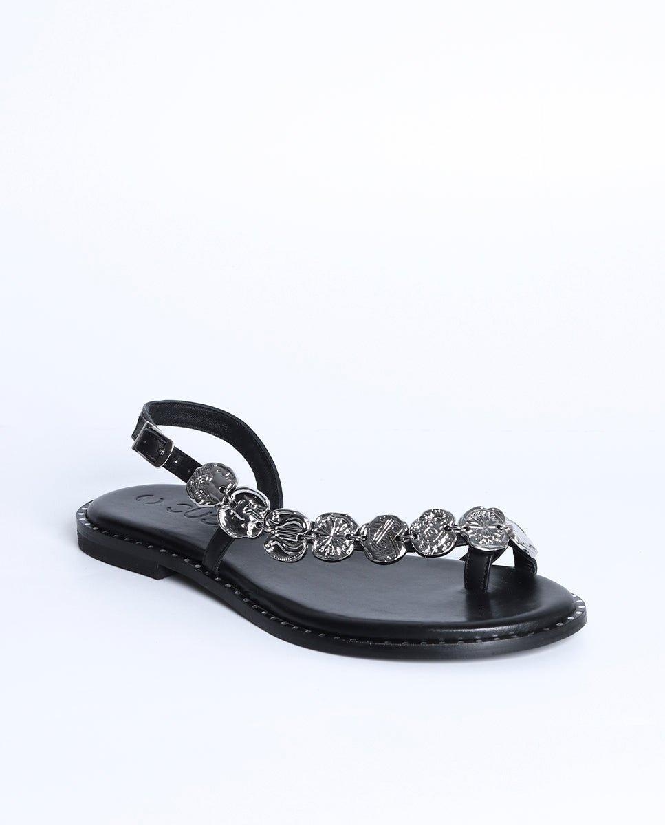 Sandalias Enea Silver Black - cuchy.es