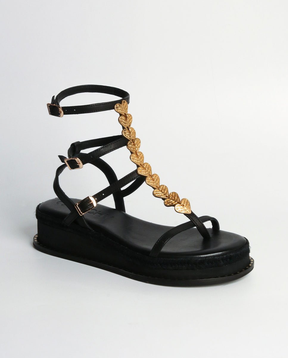 Sandalias Eos Cuña Black 4 - cuchy.es