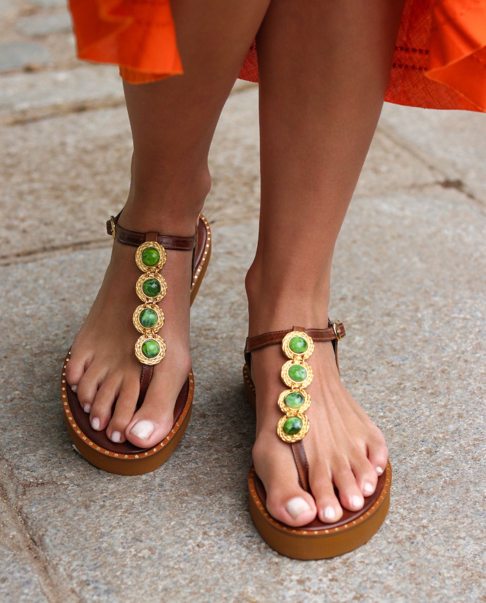 Sandalias Gea Plataforma Choco - cuchy.es