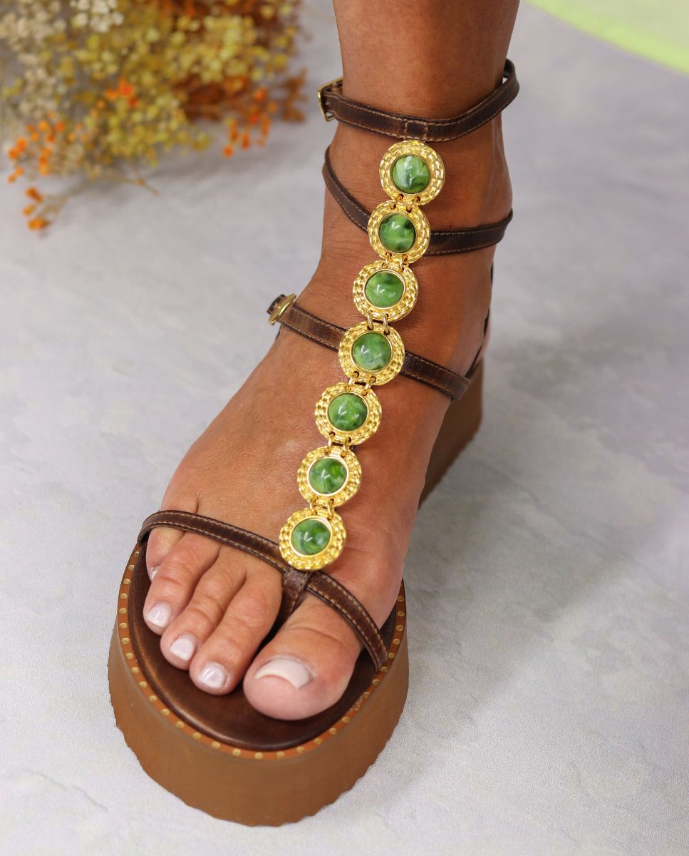 Sandalias Itaca Plataforma Confort Choco - cuchy.es