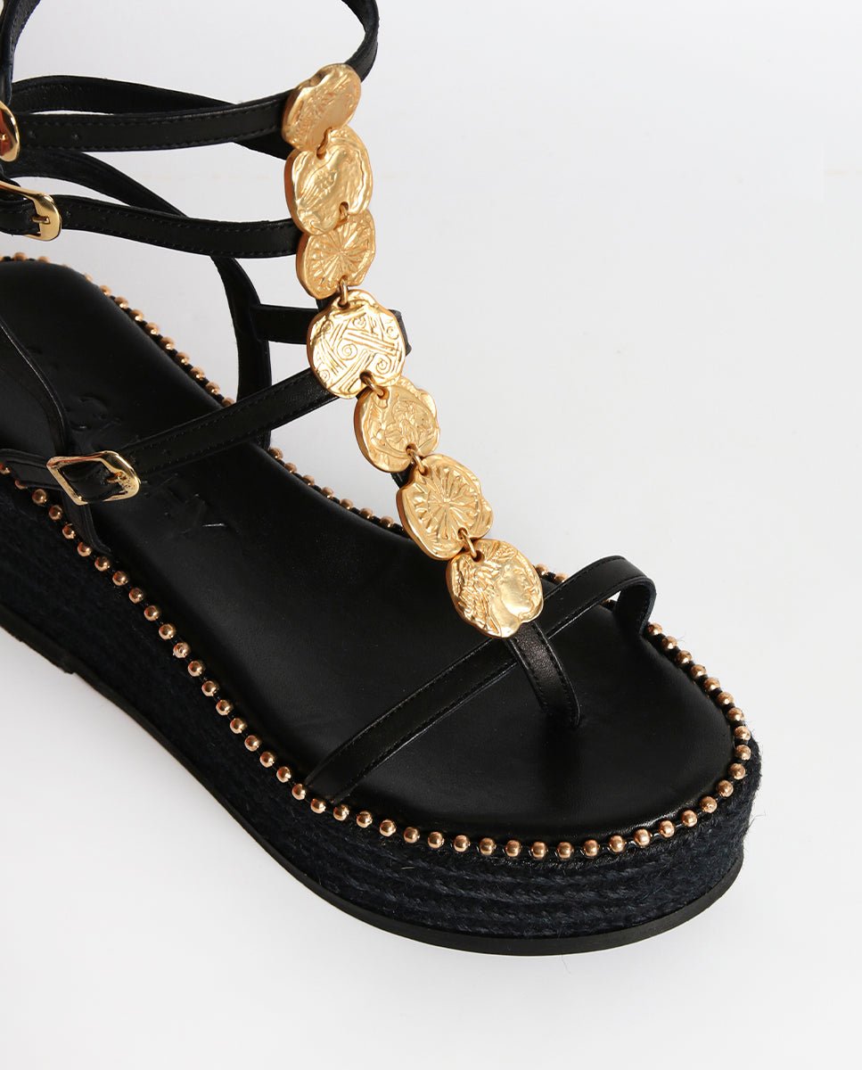Sandalias Nysa Cuña Black 7 - cuchy.es