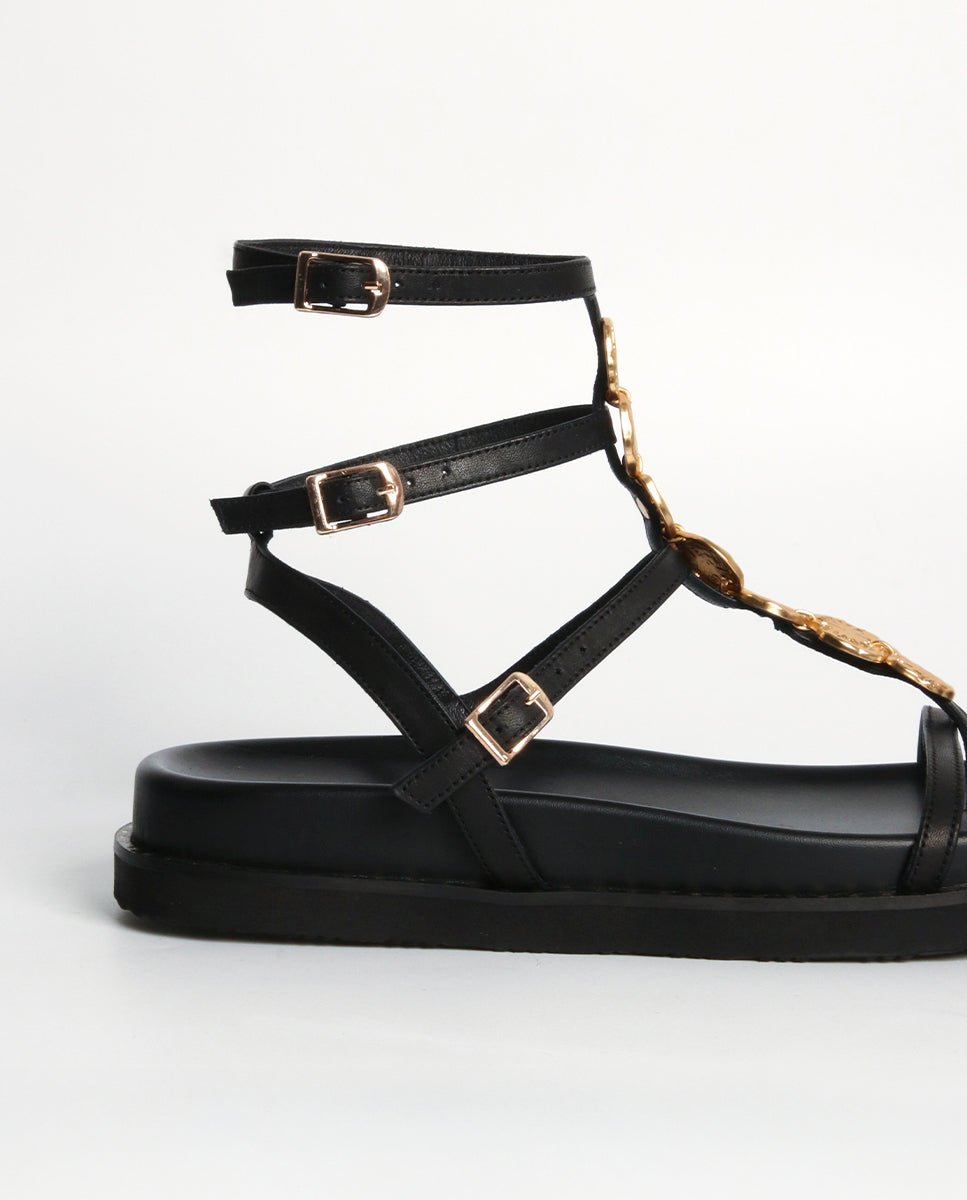 Sandalias Nysa Plataforma Bio Black - cuchy.es