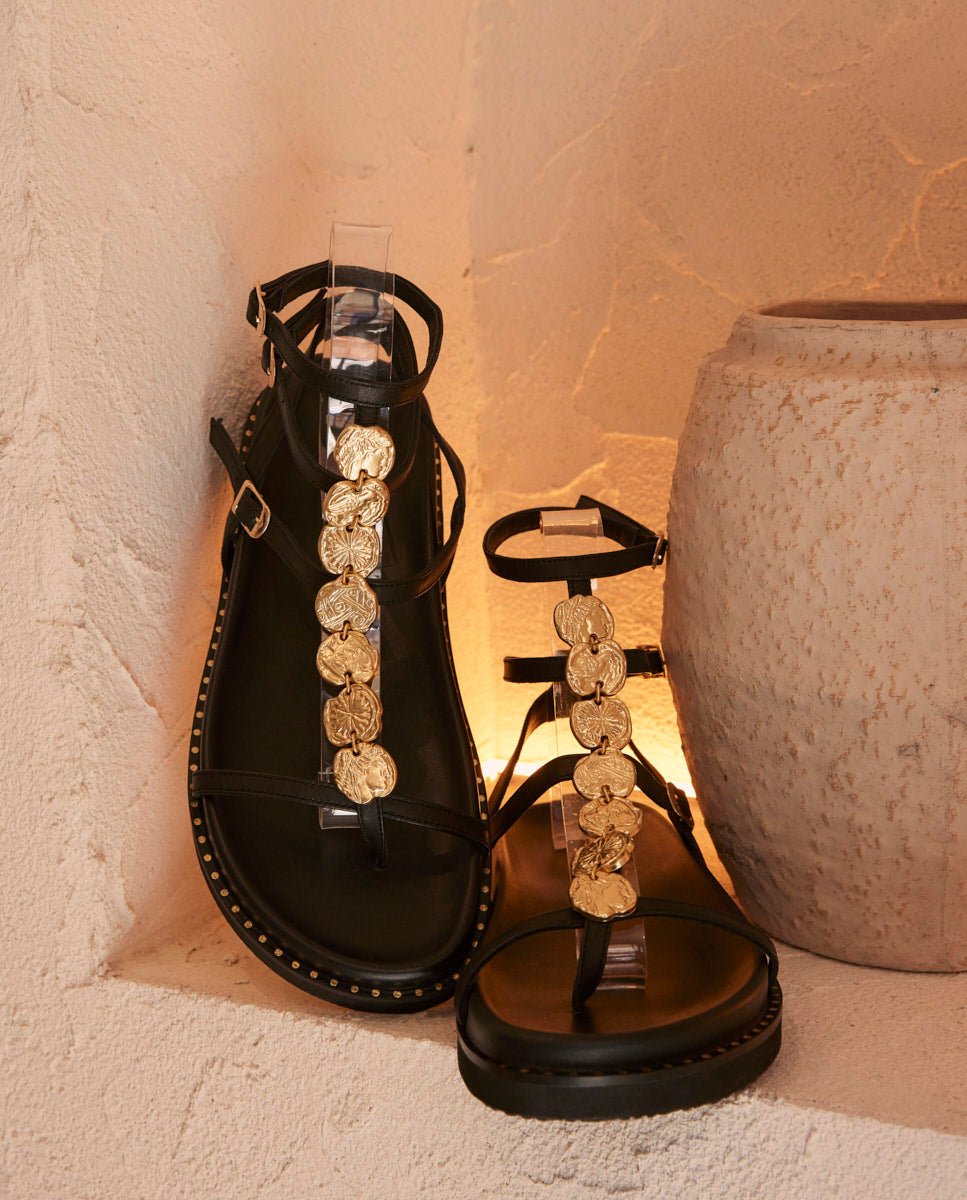 Sandalias Nysa Plataforma Bio Black - cuchy.es