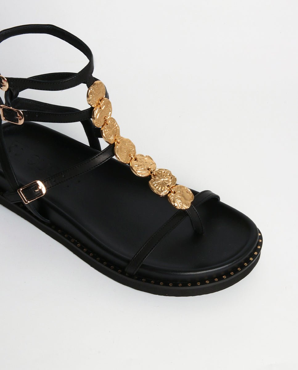 Sandalias Nysa Plataforma Bio Black - cuchy.es