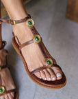 Sandalias Penélope Choco - cuchy.es