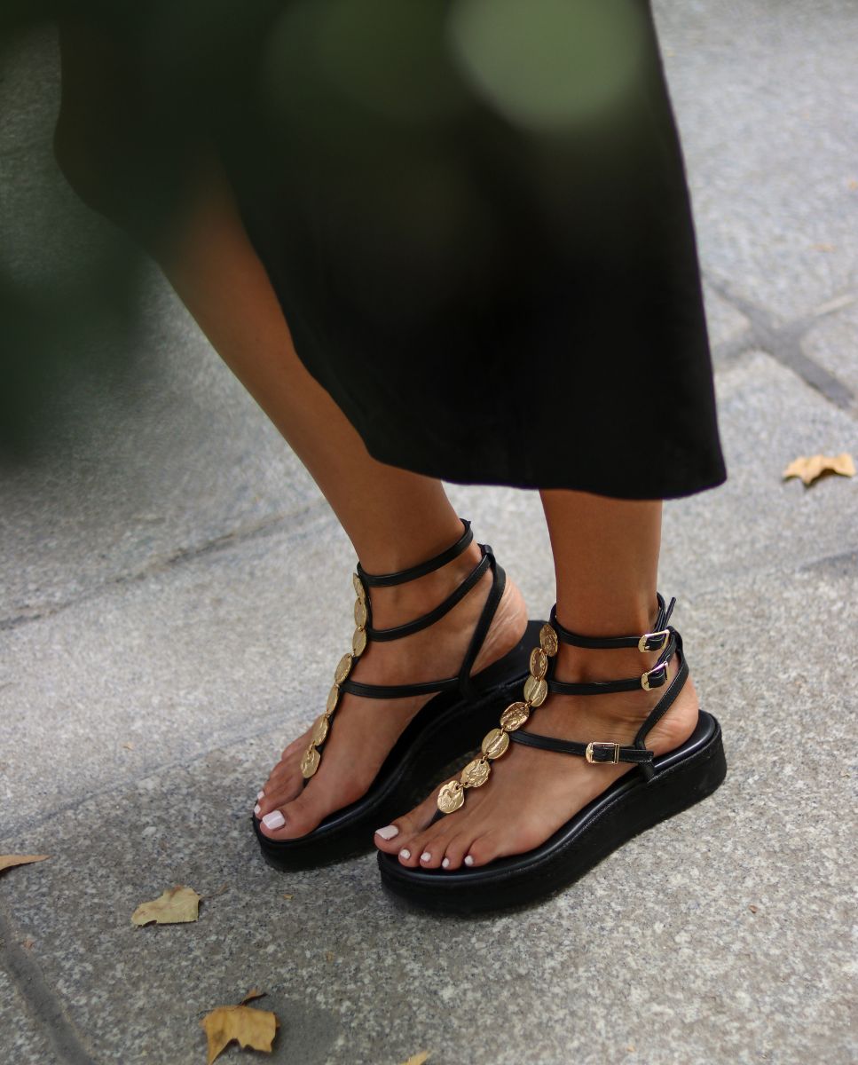 Sandalias Plaka Plataforma Black - cuchy.es