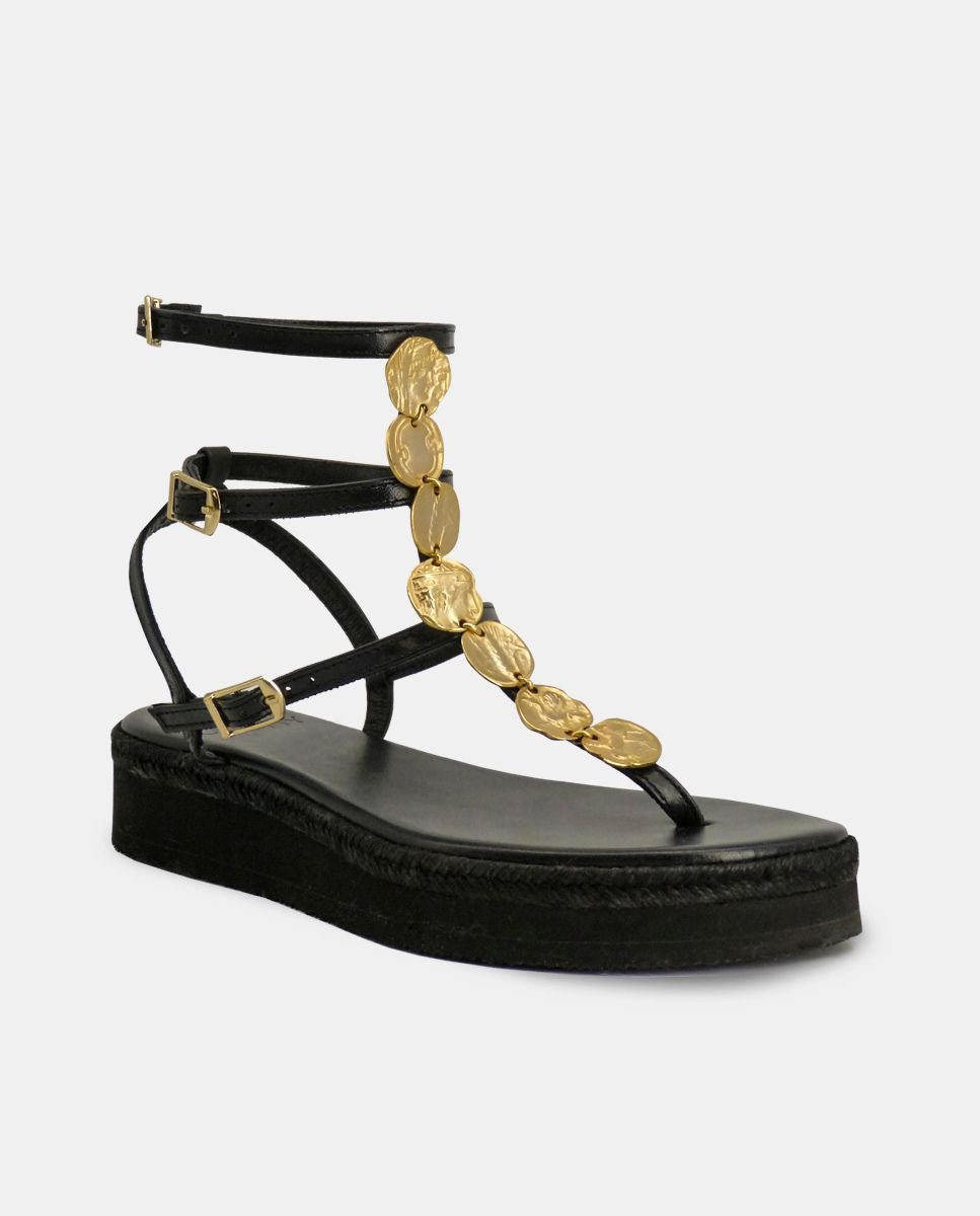 Sandalias Plaka Plataforma Black - cuchy.es