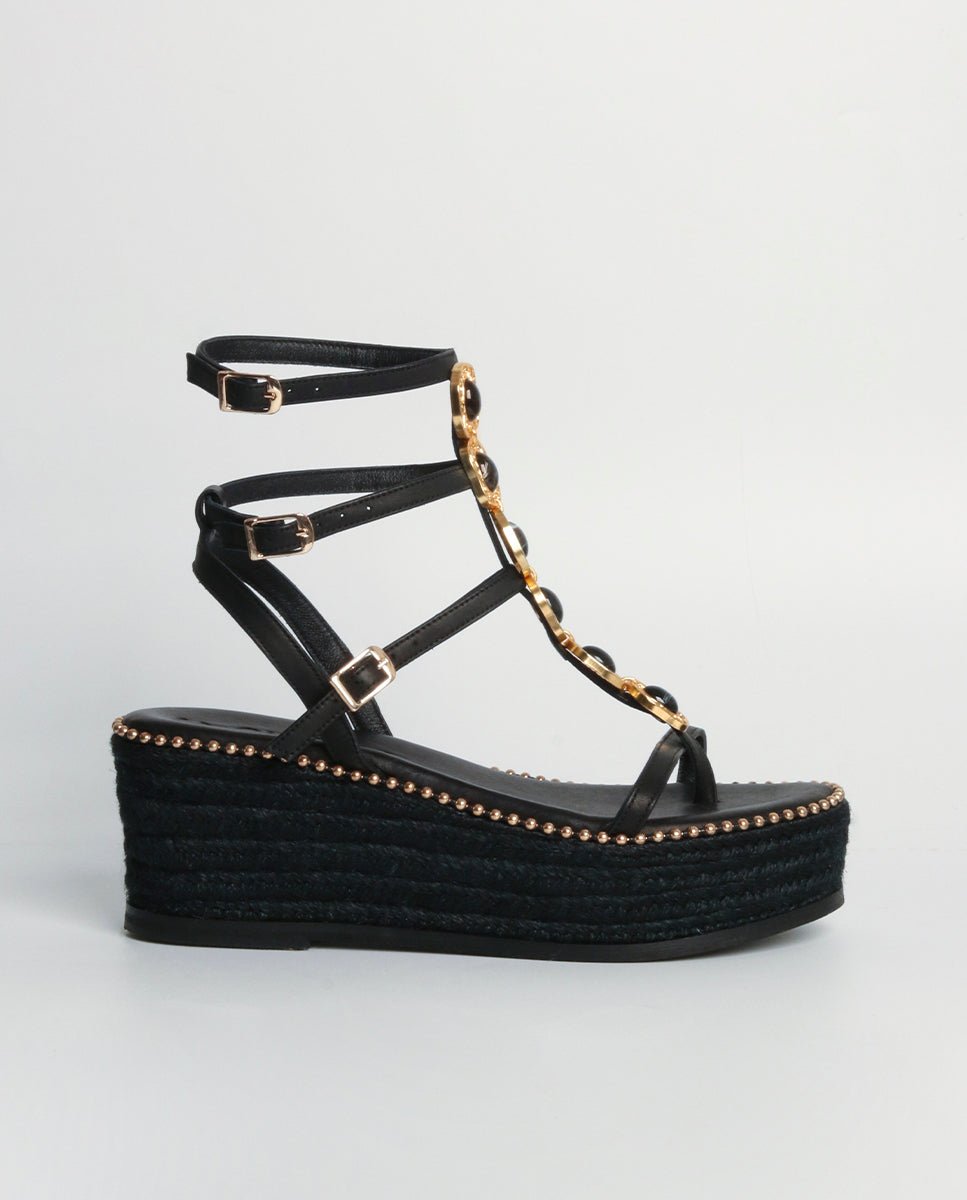 Sandalias Tessa Cuña Black 7 - cuchy.es