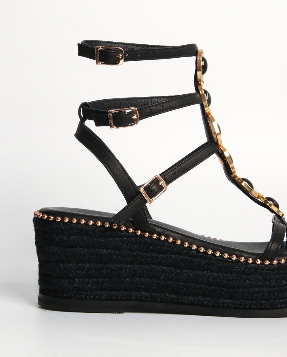 Sandalias Tessa Cuña Black 7 - cuchy.es